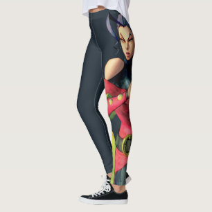 Leggings Rose tenant Deux Doigts