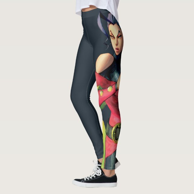 Leggings Rose tenant Deux Doigts (Gauche)