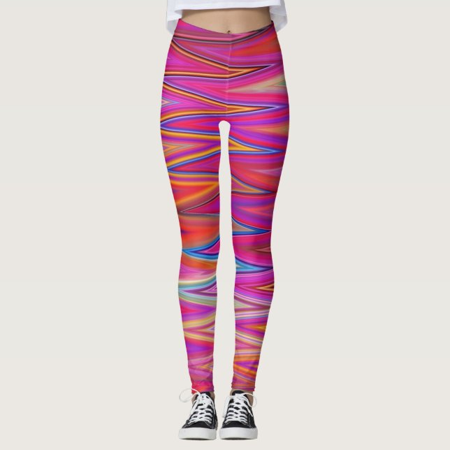 Leggings Rose ZigZag (Devant)