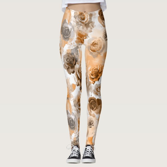 Leggings Roses aquarelle 2 (Devant)