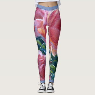 Leggings "Roses de corail"