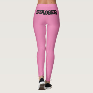 Leggings roses pour femmes Stagger
