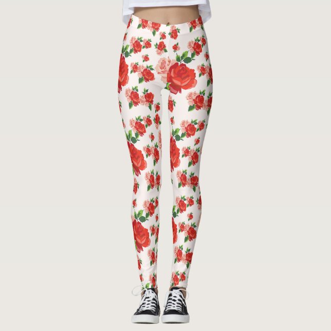 Leggings Roses pour U (Devant)