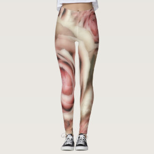 Leggings Roses Roses Roses Douces Chic Unique