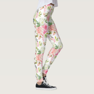 Leggings Roses roses roses Yoga Pilates Pantalons chauds Le