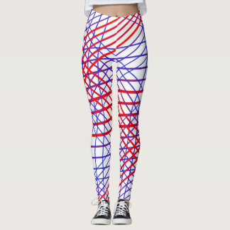 Leggings Rot Blau