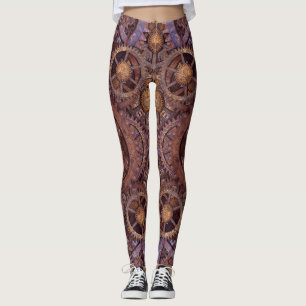 Leggings Rouages Steampunk industriel vintage