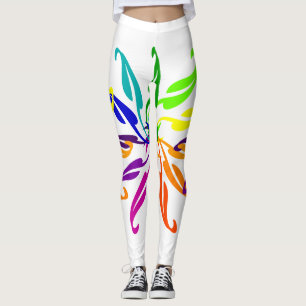 Leggings - Roue en couleur feuille