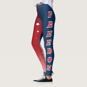 Leggings Rouge Blanc et Bleu Liberté