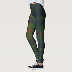 Leggings Rouge bleu vert Tartan Plaid écossais Plaid