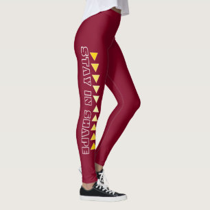 Leggings Rouge de Fitness Motivation Personnalisé