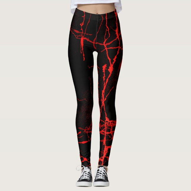 Leggings Rouge d'horreur (Devant)