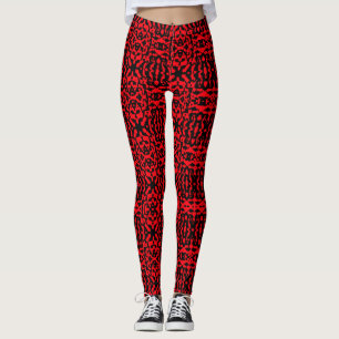 Leggings Rouge du chaos scandaleux