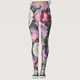 Leggings Rouge et blanc rose été boho luxe boho violet