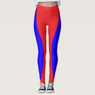 Leggings Rouge Et Bleu