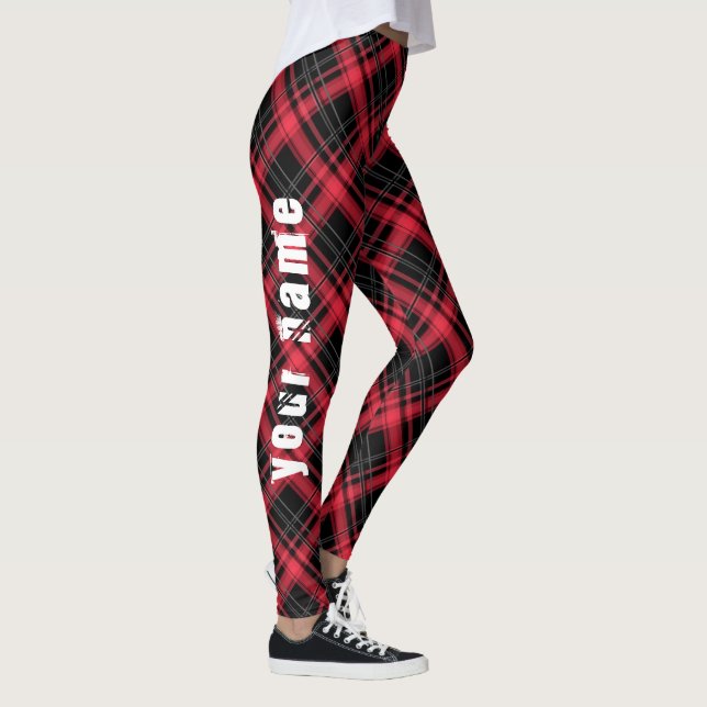 Leggings Rouge plaid (Droite)