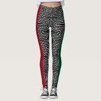 Rouges Noir Vert Maze Vêtements de Boue Africain