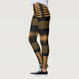 Leggings royaux noirs africains