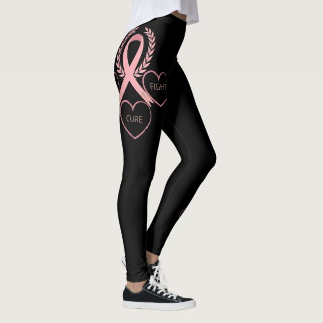 Leggings Ruban rose coeur Vintage (Droite)