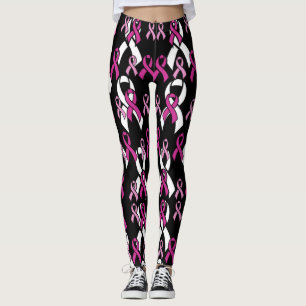 Leggings Rubans roses...Cancer du sein