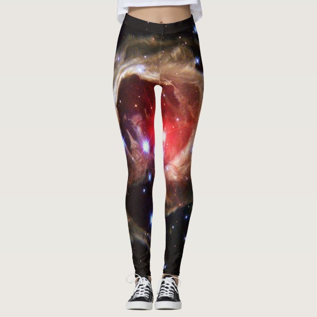 Leggings Ruby Red Supergigantesque étoile poussière (Devant)
