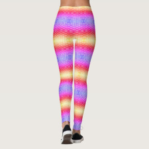 Leggings ruche colorée