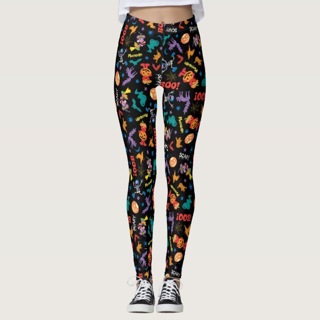 Leggings Rue Sésame | Motif d'Halloween (Devant)
