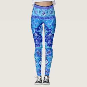 Leggings RUG PERSIEN - Bleu