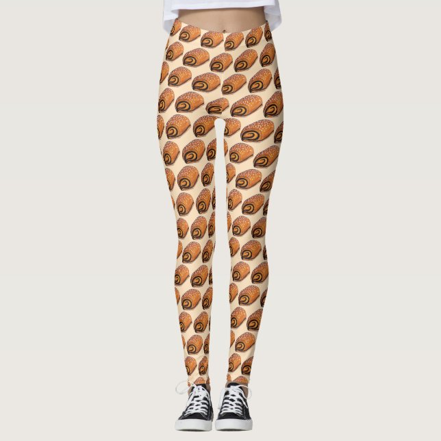 Leggings Rugelach Juif Polonais Croissant Rouleau Pâtisseri (Devant)