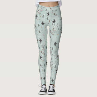 Leggings Rune Algiz faite de branches et de corbeau