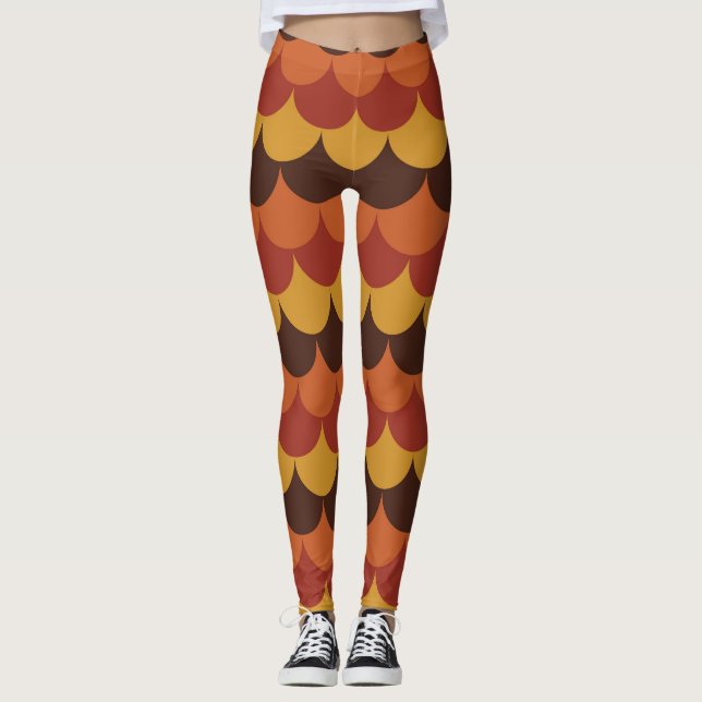 Leggings Rustique Thanksgiving Holiday Automne Automne Colo (Devant)