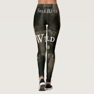 Leggings Rustique Urbain Wild Black Gris mode