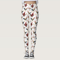 Leggings Rustiques Motifs de poulet