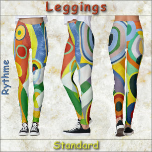 LEGGINGS - "Rythme" - Abstract Art Image