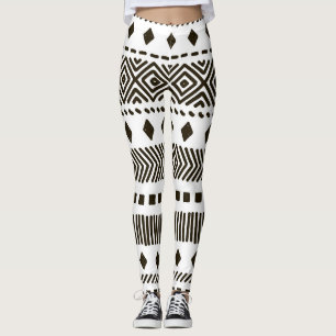 Leggings Rythmes tribaux : Motifs géométriques ethniques