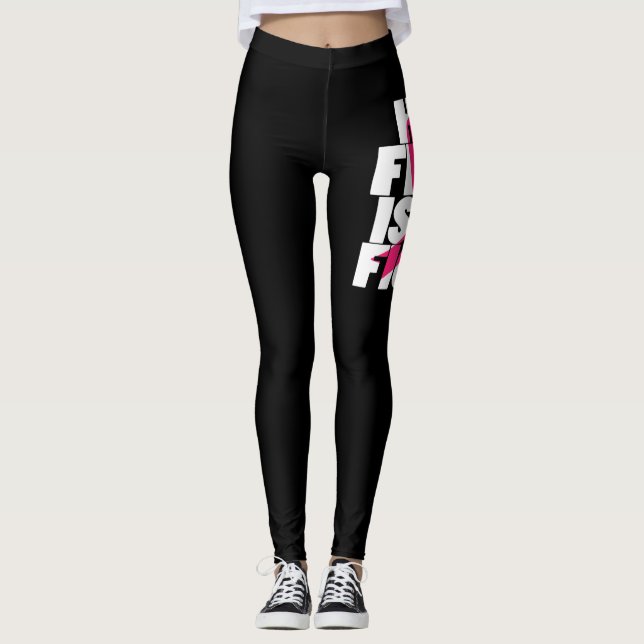 Leggings Sa Lutte Est Ma Lutte Contre Le Cancer Du Sein (Devant)