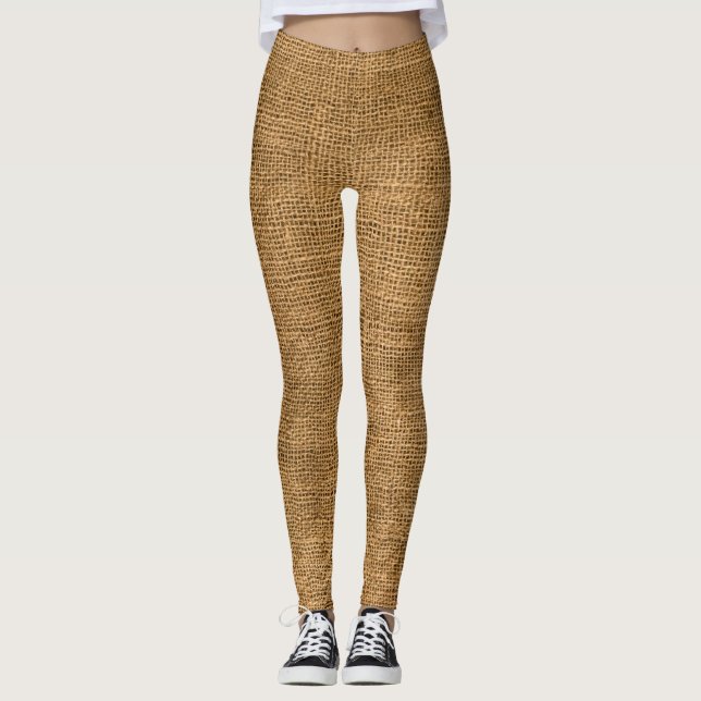 Leggings Sac à pomme de terre de toile de jute (Devant)