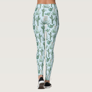Leggings Saguaro Cactus Aquarelle du désert