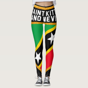 Leggings Saint Kitts et drapeau du Niévès