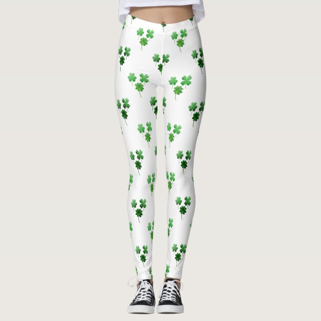Leggings Saint Patrick shamrock (Devant)