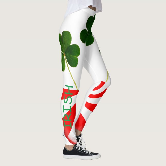 Leggings Saint Patrick's Day Irlandais Shamrock Peppermint  (Droite)