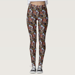 Leggings Saison de Noël de Boston Terrier