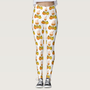 Leggings saison d'épices citrouille heureuse