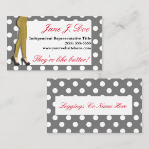 Leggings Sales, Leopard Print Business Card