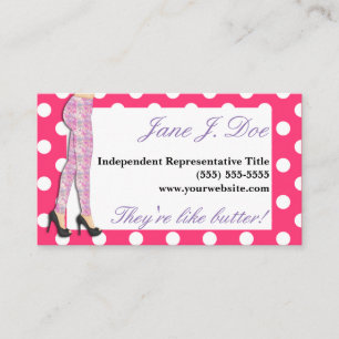 Leggings Sales, Pink and Purple Business Card