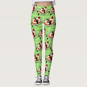 LEGGINGS SANTA CLAUSE PÂTISSERIE NOËL GAMMES DE VACANCES