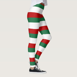 Leggings Santa’s Helper Elf • Red, Green & White Christmas