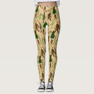 Leggings Sasquatch dans les arbres forestiers Bigfoot modèl
