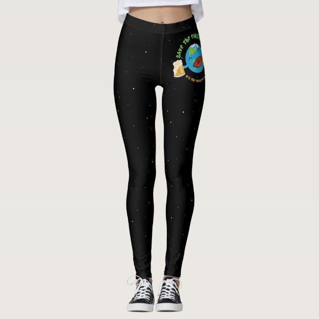 Leggings Sauvez la terre (Devant)