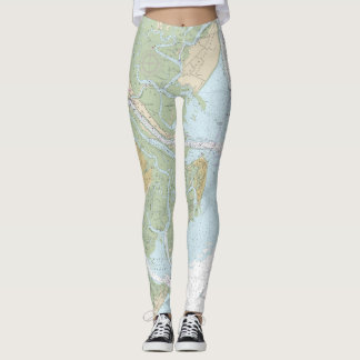 Leggings Savannah River et Wassaw Sound - Carte marine